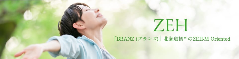 ZEH 「ブランズ」北海道初＊1のZEH-M Oriented