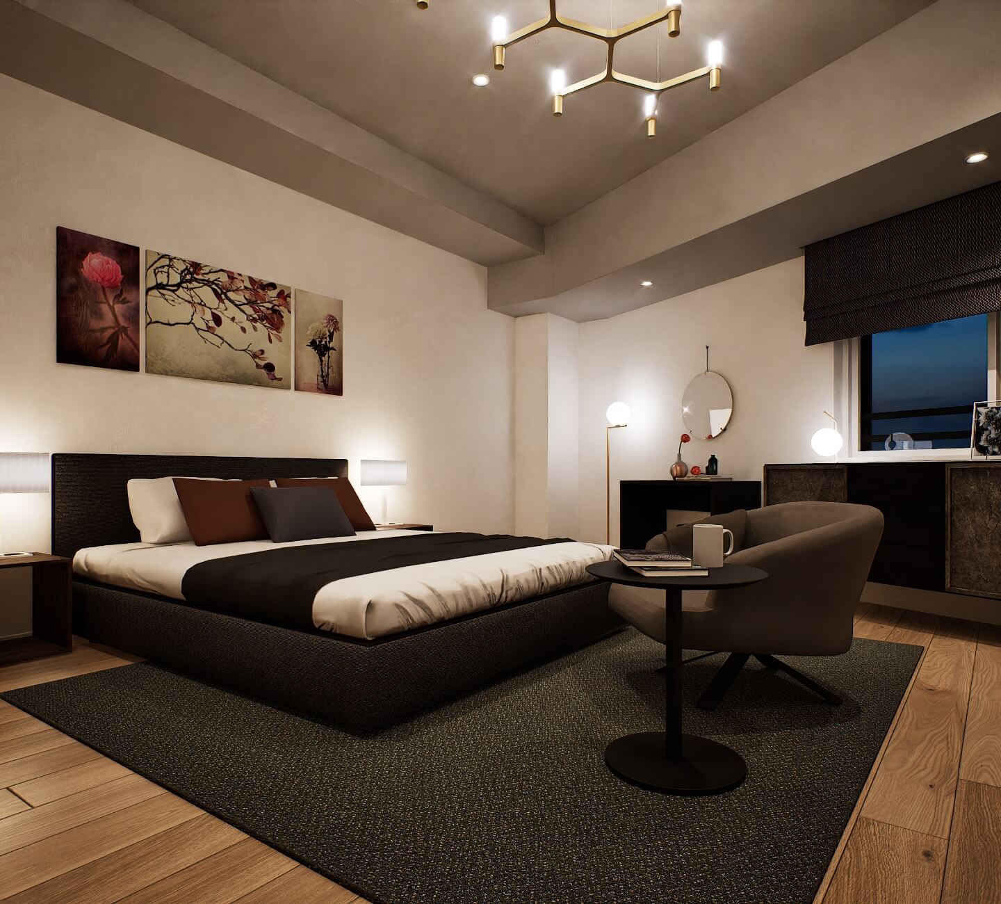 M2タイプ 洋室（1）完成予想CG