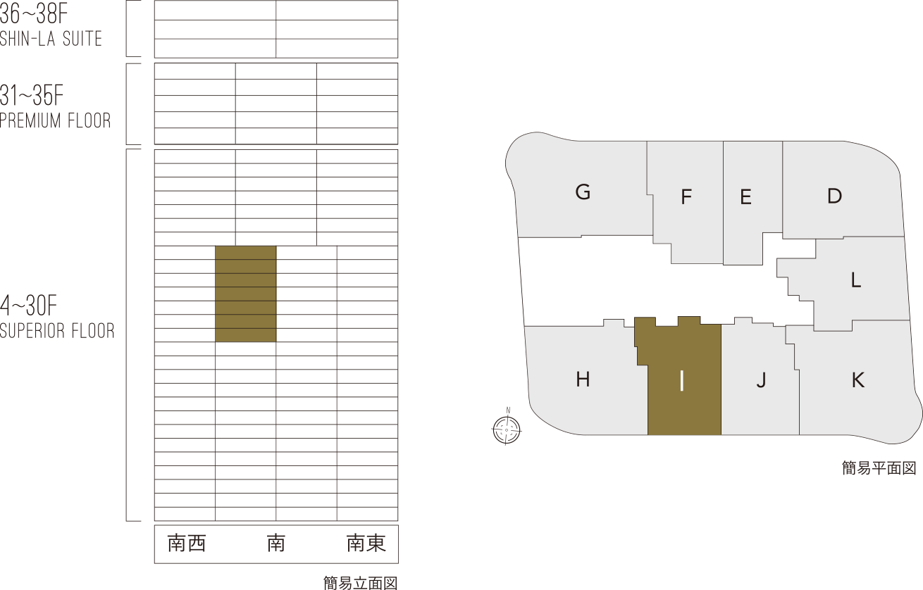 簡易立面図/簡易平面図