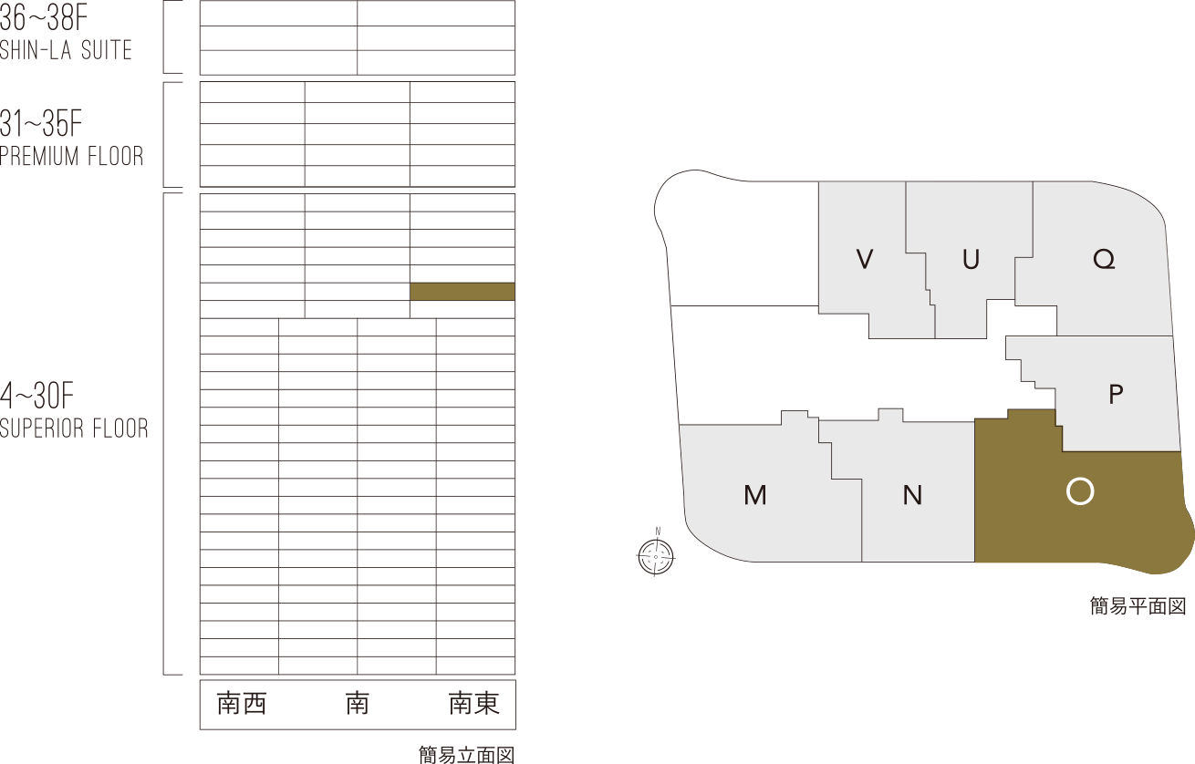 簡易立面図/簡易平面図