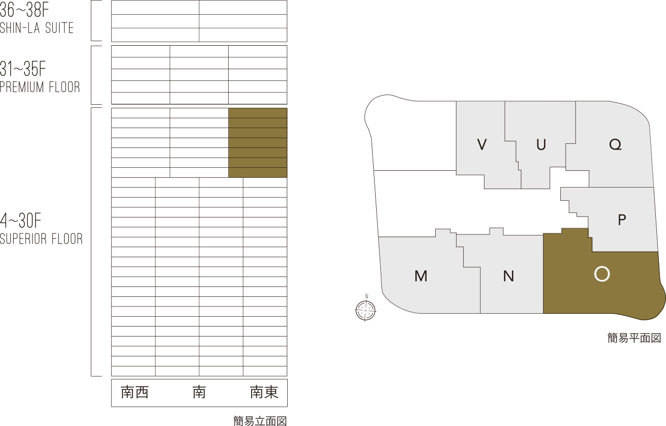 簡易立面図/簡易平面図