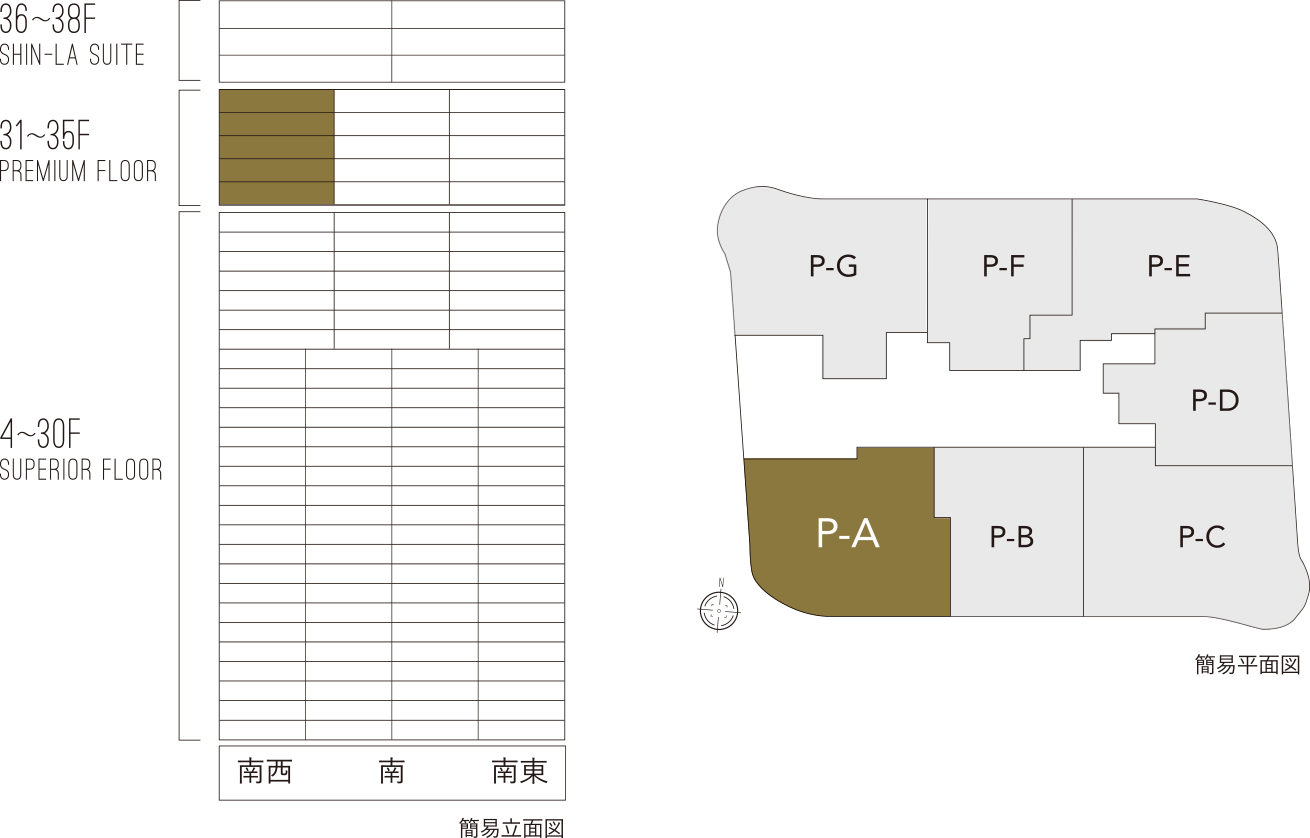 簡易立面図/簡易平面図