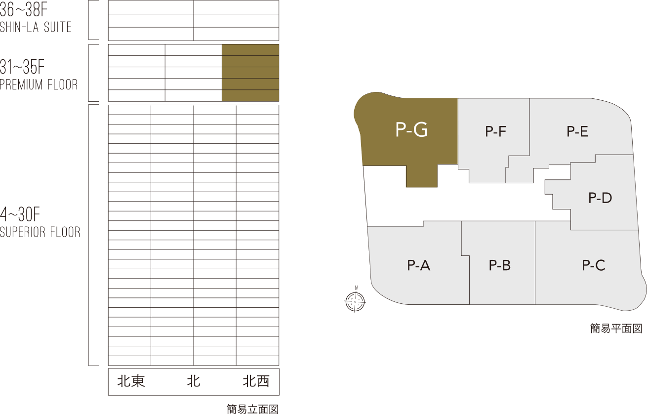 簡易立面図/簡易平面図