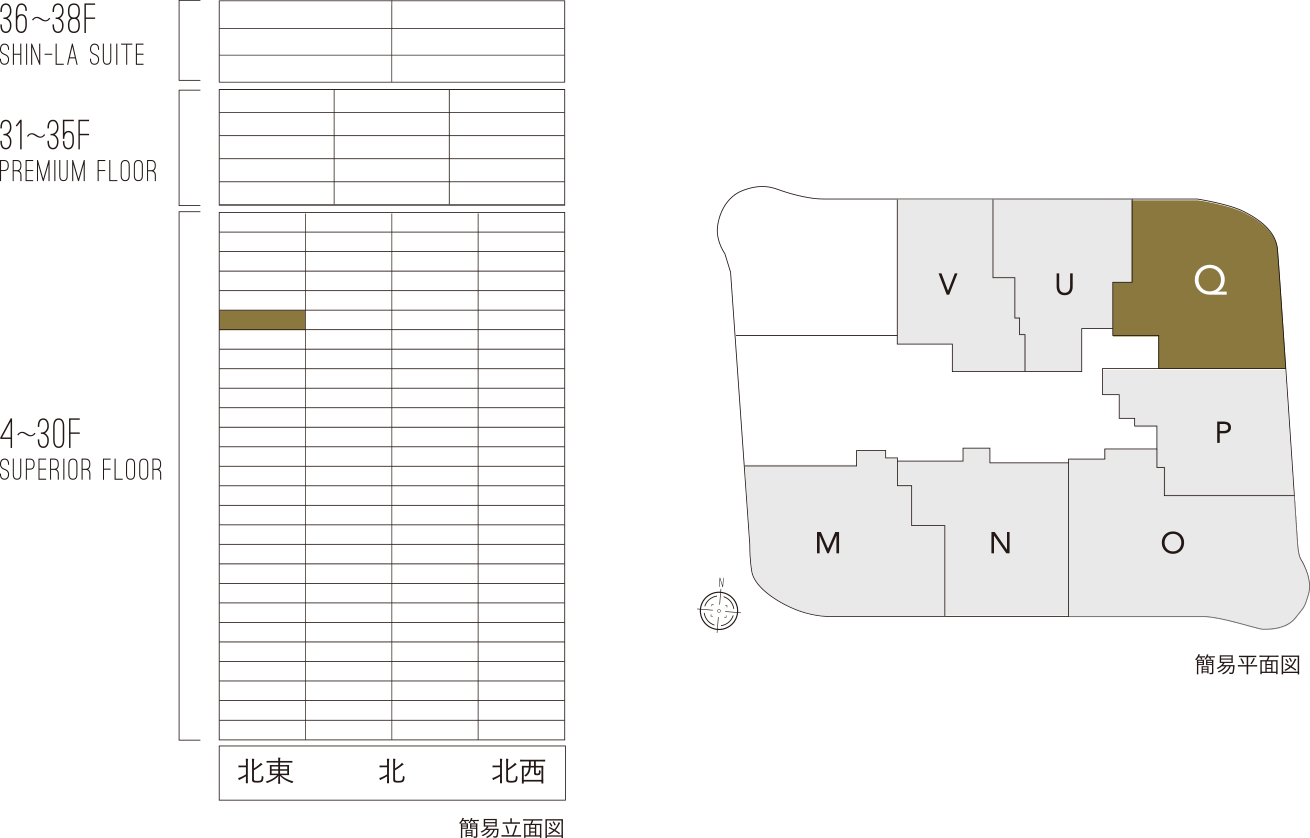 簡易立面図/簡易平面図