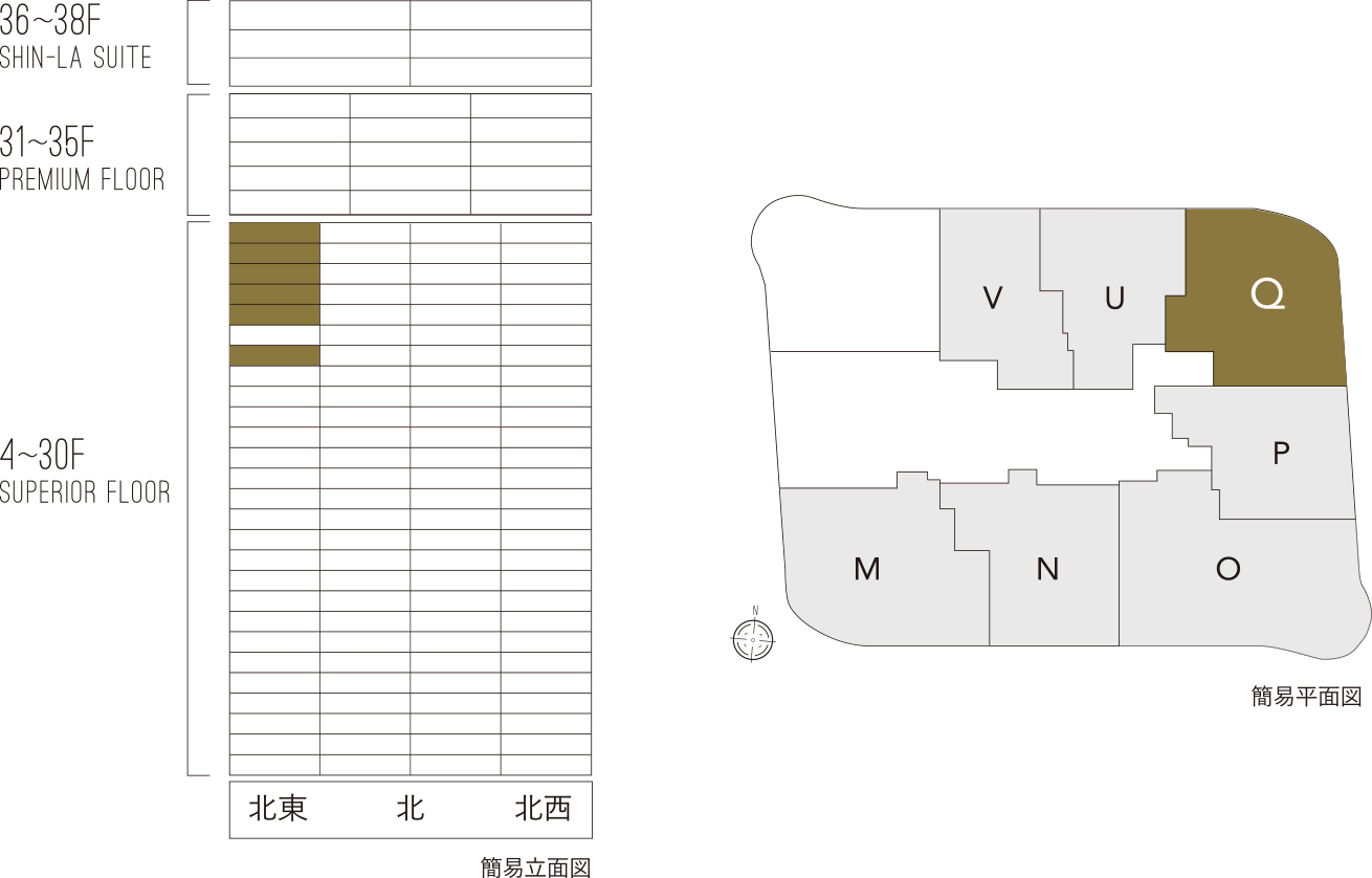 簡易立面図/簡易平面図