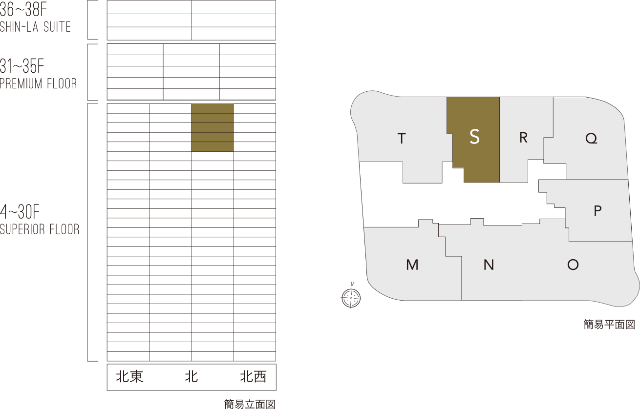 簡易立面図/簡易平面図