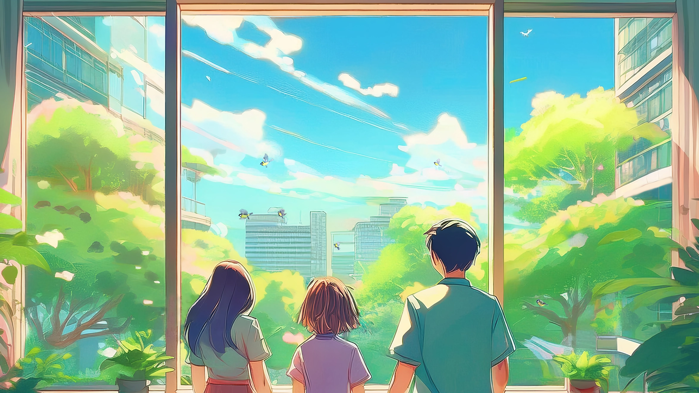 緑広がる風景