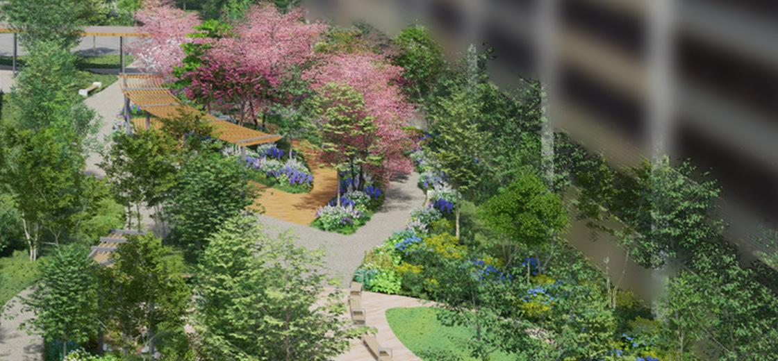 中庭空間完成予想CG