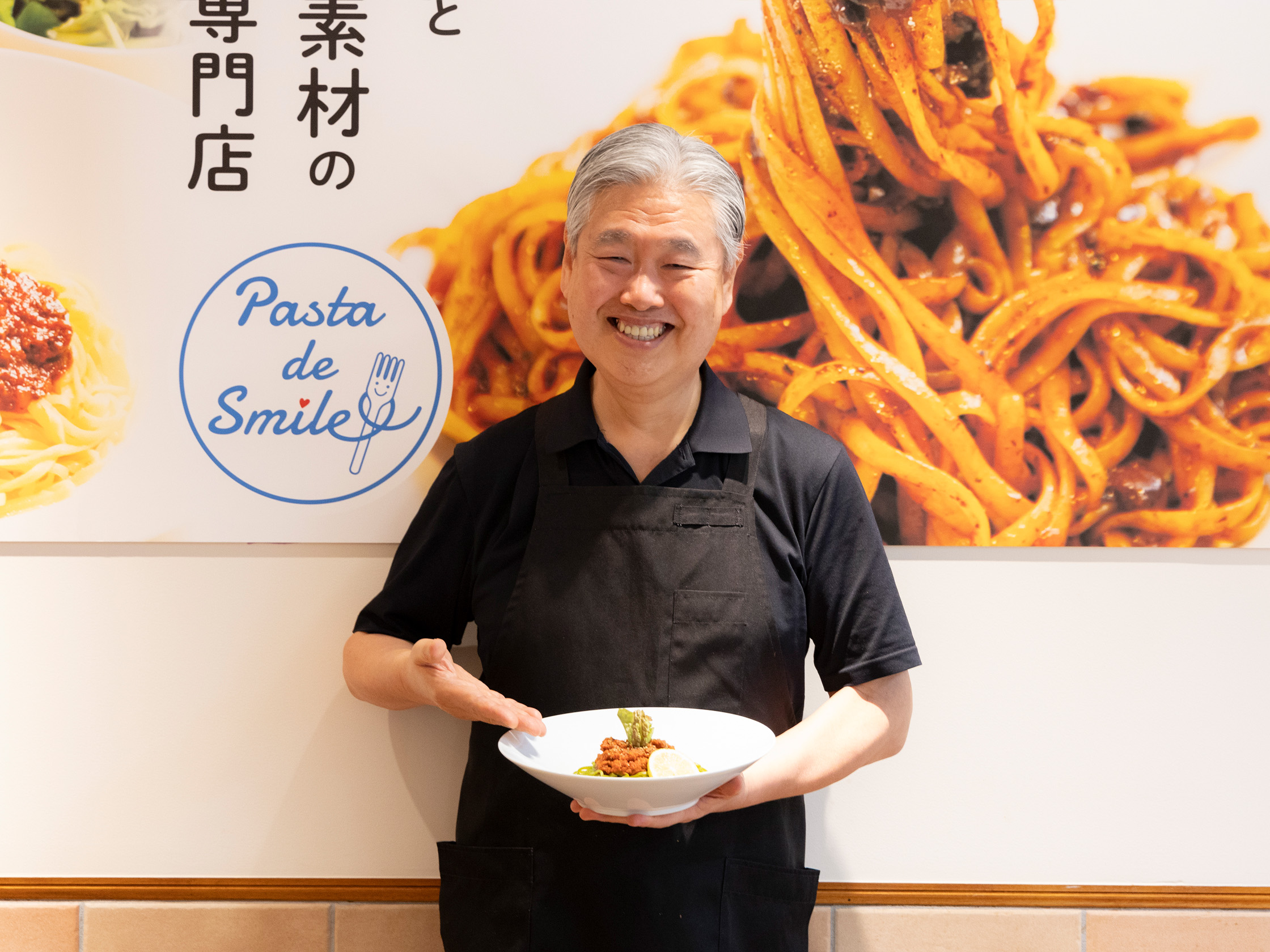 船橋市のパスタ屋のシンボルになるお店に育てたいと語る富樫さん